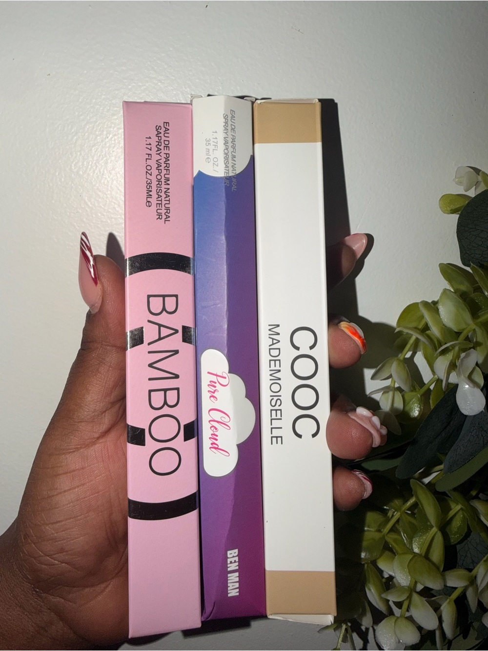 BAMBOO Lipstick Trio Packaging in Pink, Purple, White